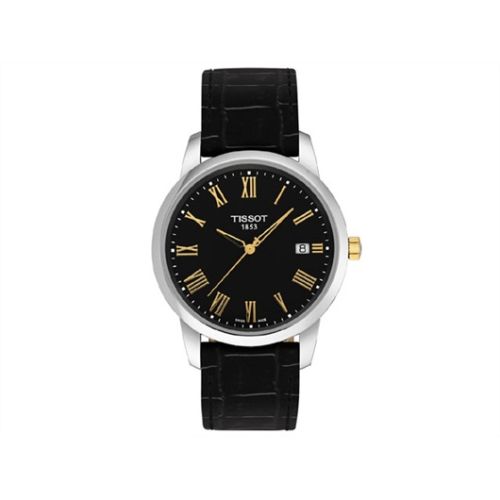 Tissot Dream Quartz 38 Stainless Steel / Yellow Gold PVD / Black / Strap